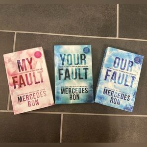Culpable Series Book Set - My Fault, Your Fault, Our Fault By Mercedes Ron — NEW